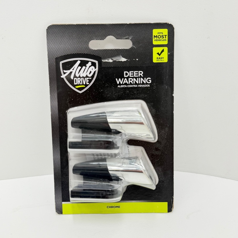 Auto Drive Chrome Deer Warning Whistles 2 Pack Universal Car Truck 7353 New